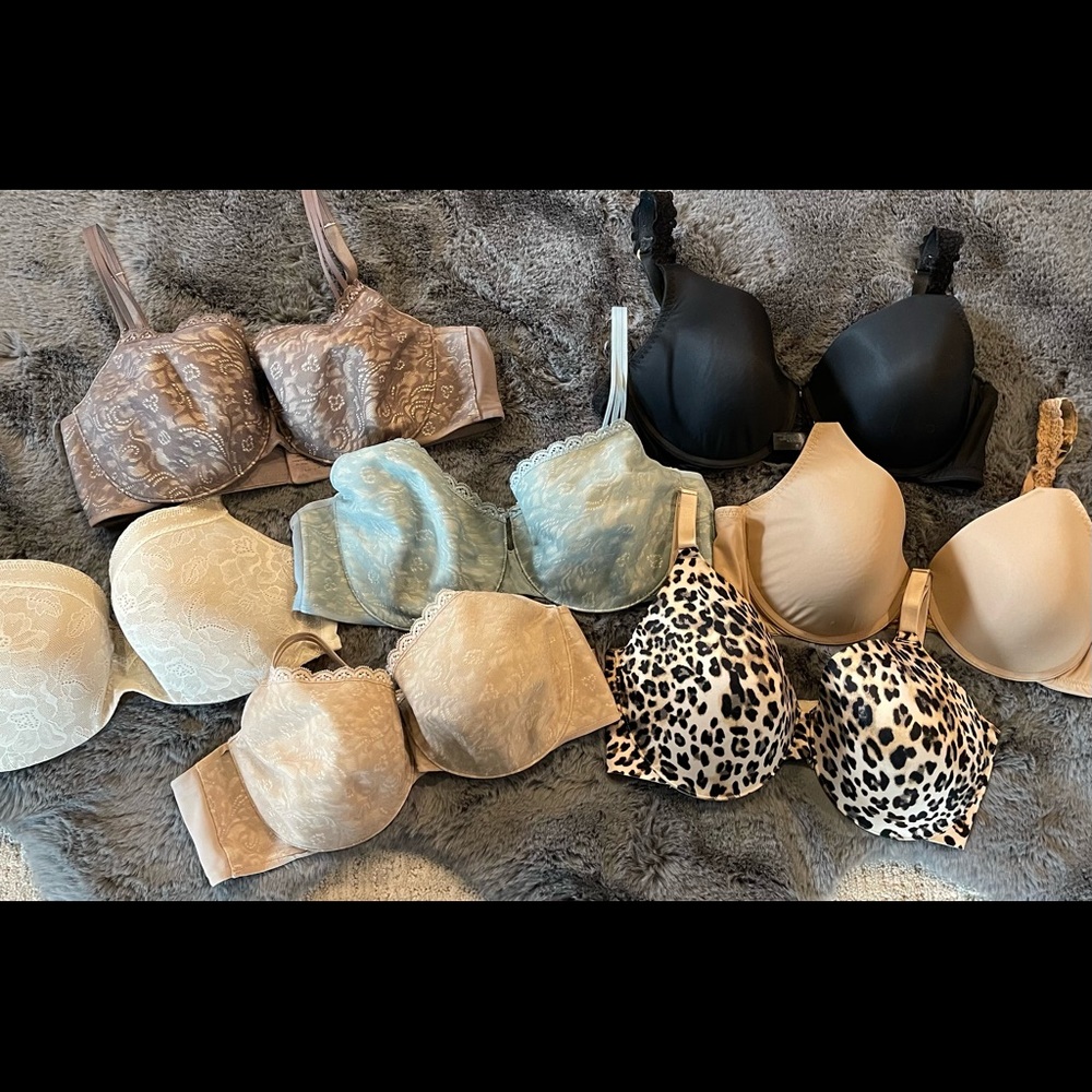 Fantastic lot of seven very gently used 38DD bras. Soma, Natori AND Cacique.